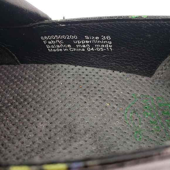 Dansko Vegan Tree Frogs Womens Size 36 US 5.5-6 Black Slip On Work Clog Shoes - Picture 9 of 9